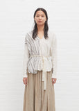 Organic Cotton Stripe Blouse — Ivory