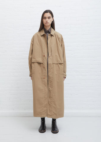 Storm Flap Coat — Camel