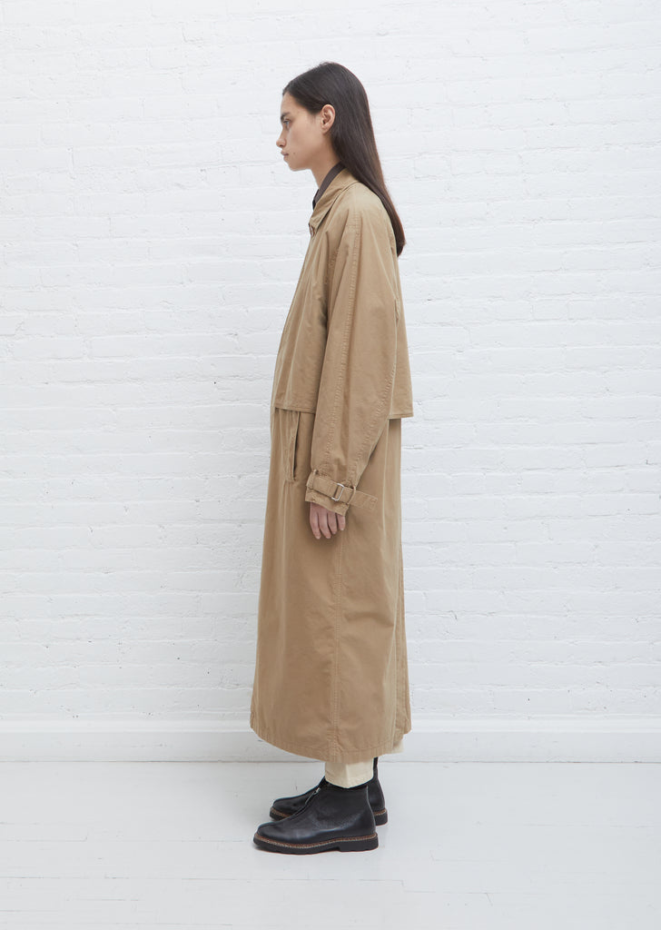 Storm Flap Coat — Camel