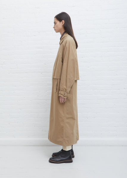 Storm Flap Coat — Camel