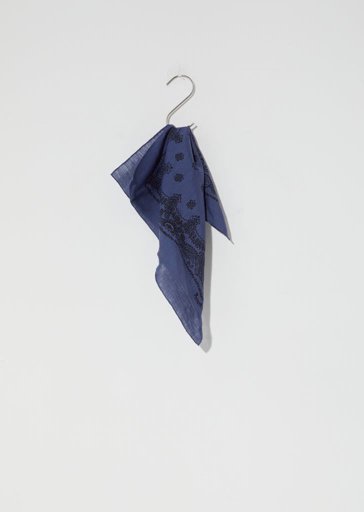 Linen Voile Paisely Print Scarf