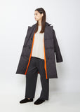 Nylon Double Breasted Coat