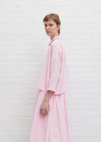Brigette Silk Cotton Poplin Shirt — Lilac Pink