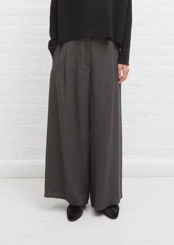 Half Elastic Waistband Pants