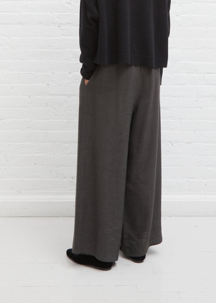 Half Elastic Waistband Pants