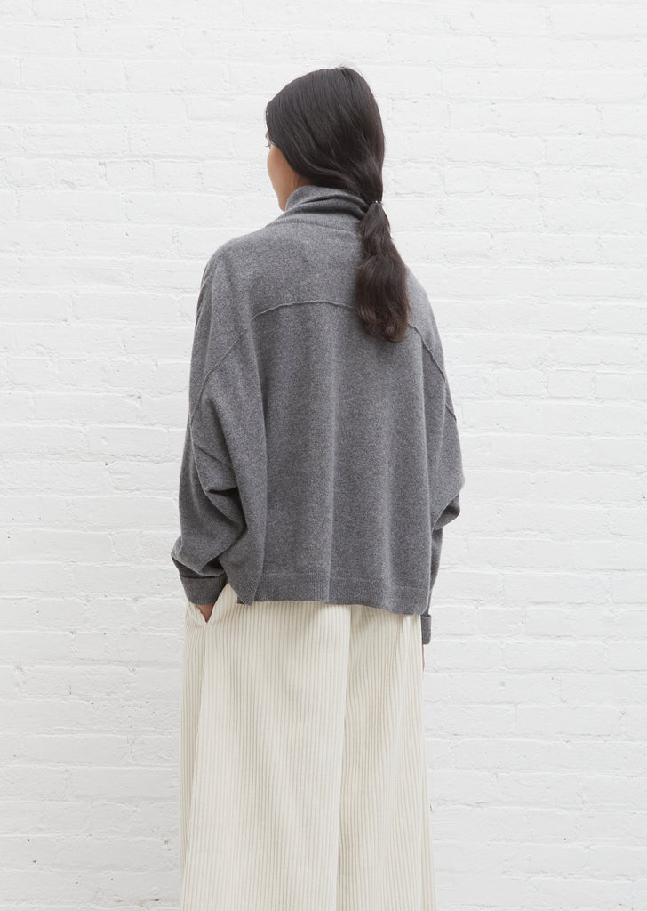 Rollneck Chunky Sweater — Smog