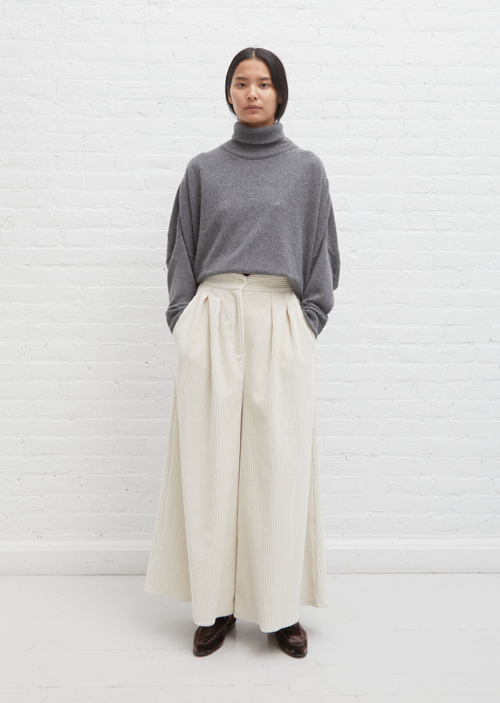 Corduroy High Waist Pants