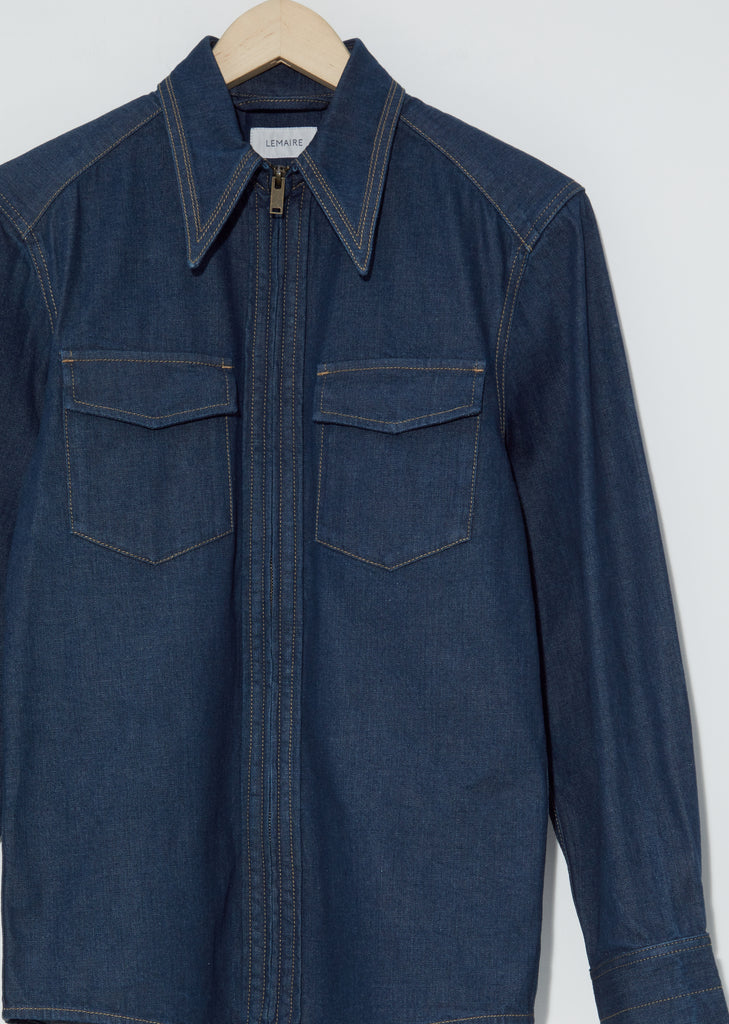 Denim Zipped Shirt