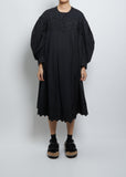 Puff Sleeve Dress — Black