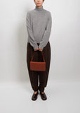 Isabella Small Round Shoulder Bag — Dark Honey