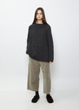 High-Neck Sweater— Charcoal