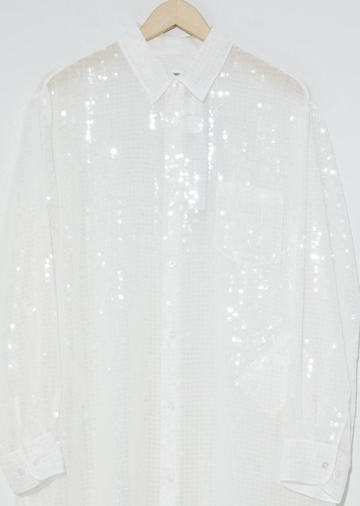 Sequin Shirt Dress