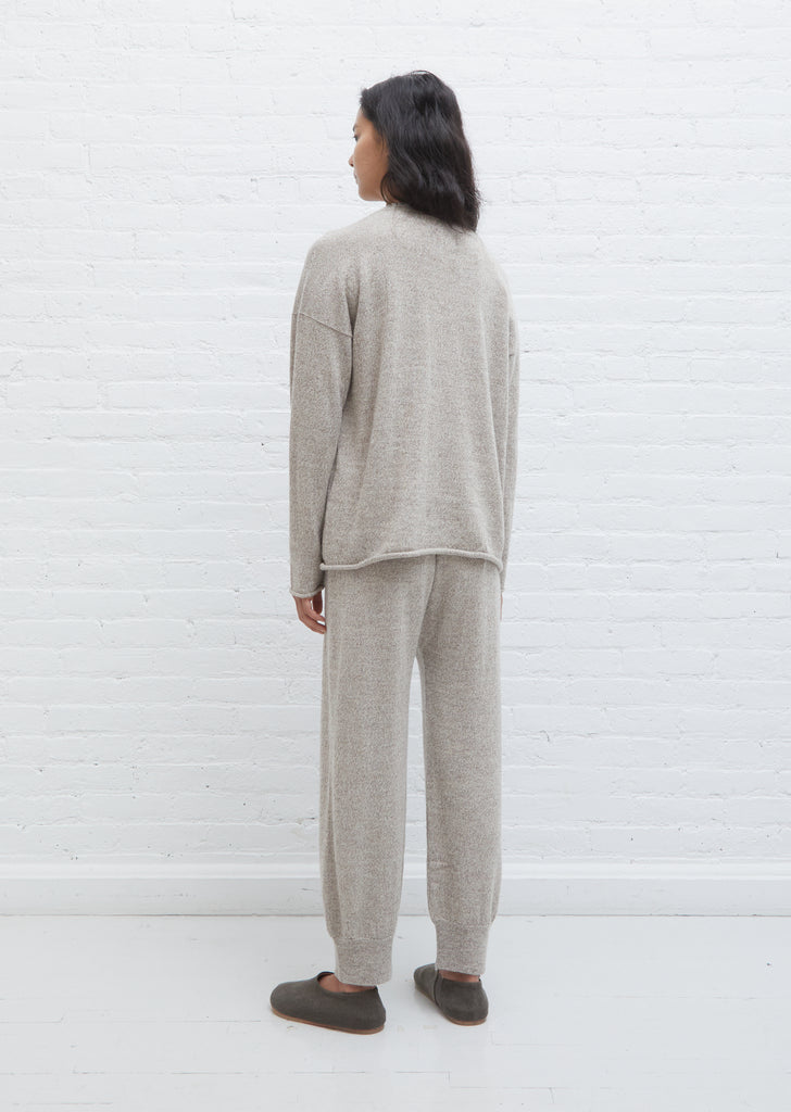 Baby Alpaca & Wool Base Crewneck — Marl