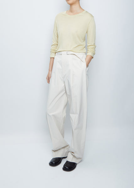 Belted Tuck Pants – La Garçonne