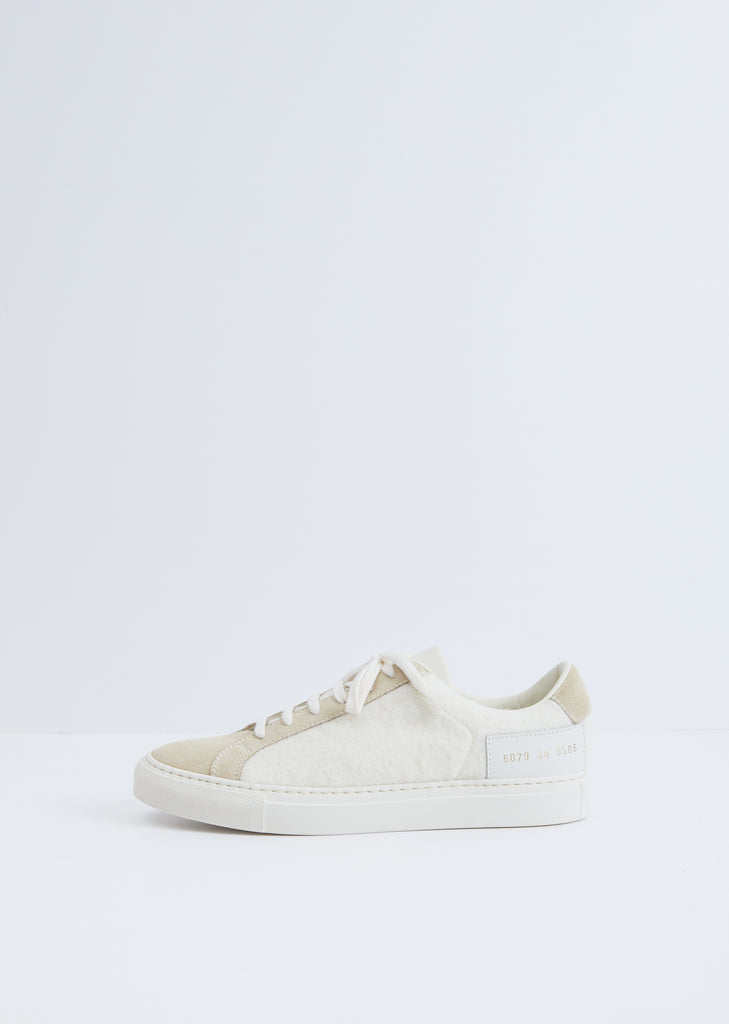 Retro Wool Sneaker — White