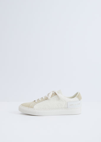 Retro Wool Sneaker — White