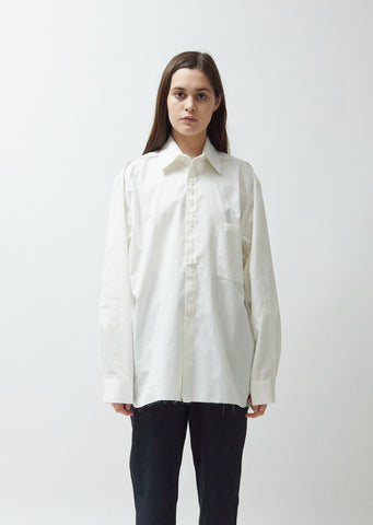 Big Raw Cotton Shirt — White