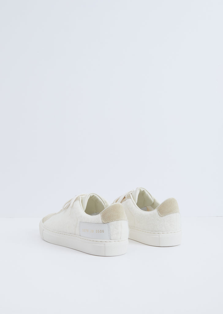 Retro Wool Sneaker — White