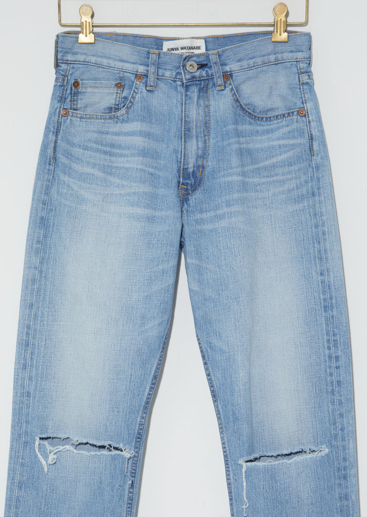 Washed Distressed Denim