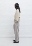 Brushed Cotton Pleat Pants