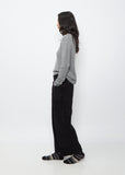 Wool and Cotton Trousers — Black