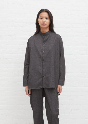 1+5 Black Chambray Shirt