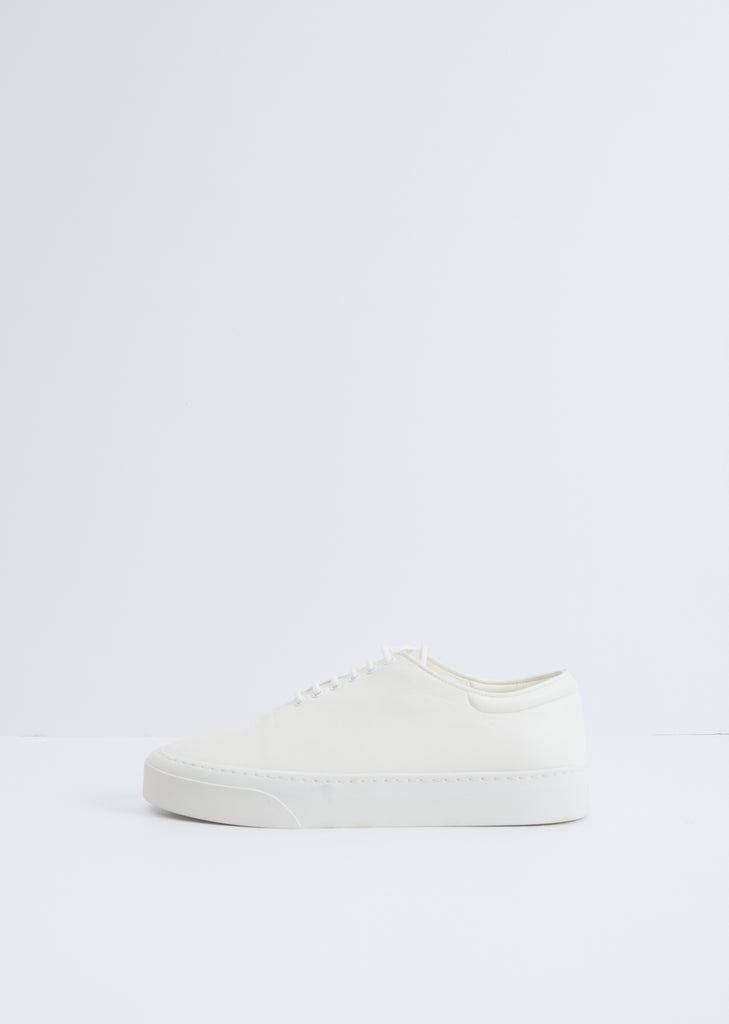 Marie H Leather Lace-Up —  Milk