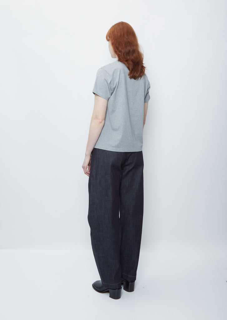 Marine Perfect Cotton Tee — Grey Marl