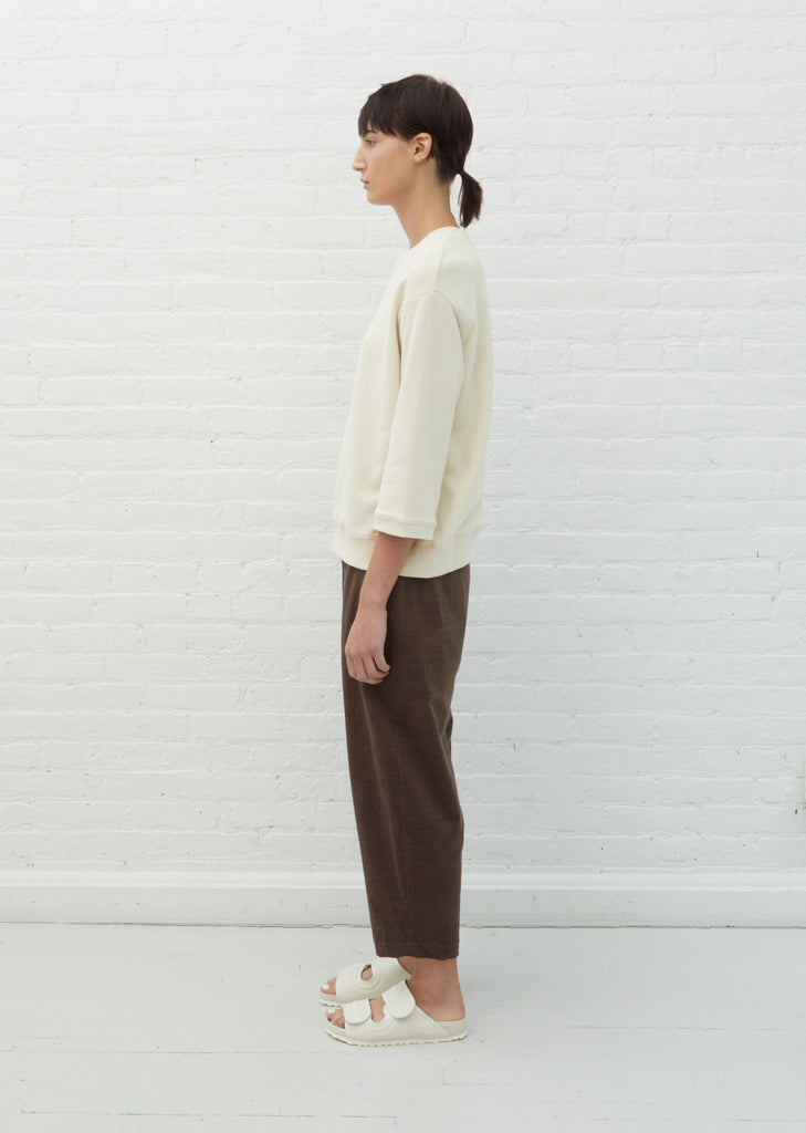 3/4 Sleeve Sweatshirt — Creme