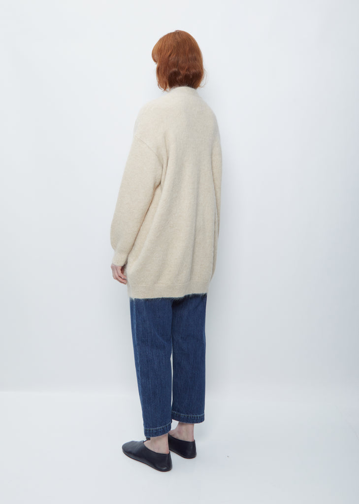 Suri Button Cardigan — Beige