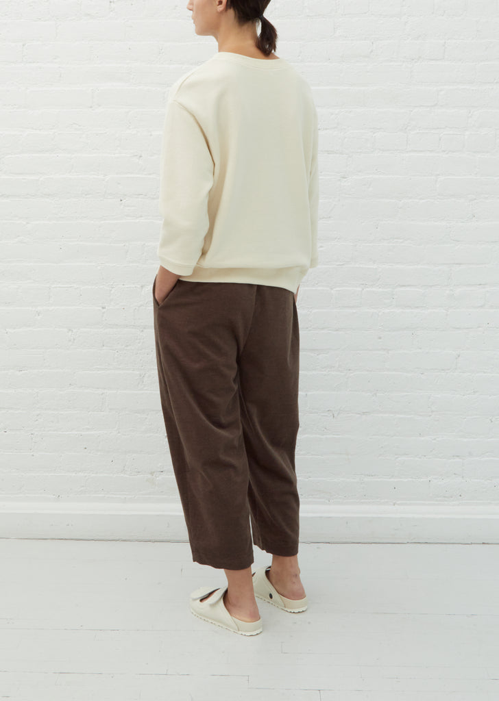 3/4 Sleeve Sweatshirt — Creme