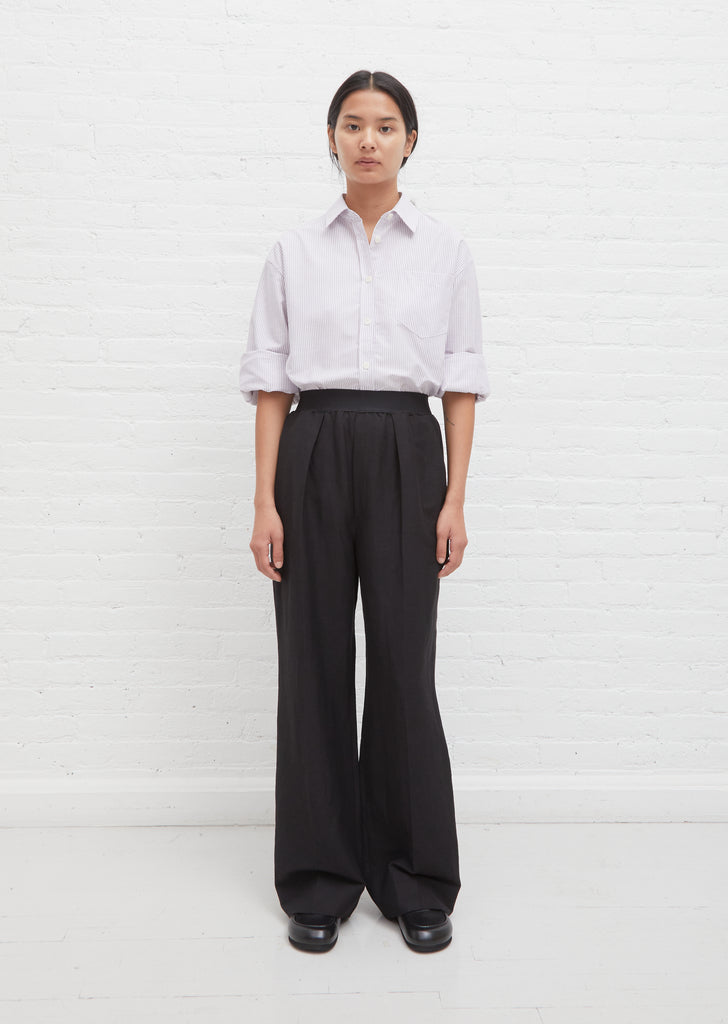 High Waisted Wide Leg Pull On Pant