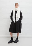 Cashmere Felted Lux Stole — White