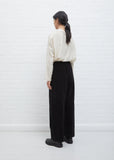 Corduroy Wide Pant — Black