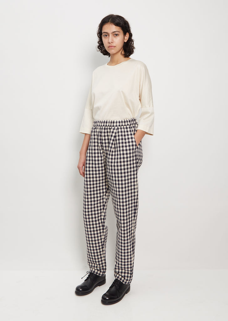 Cotton Check Verger Pant