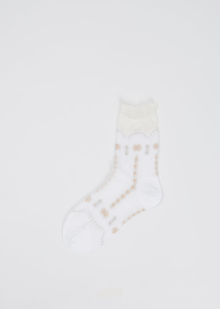 Lace Fun Socks — White