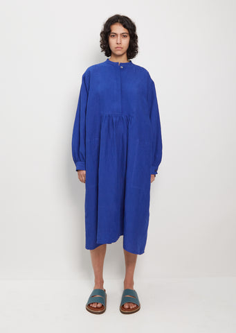 Delfina Puff Sleeve Linen Dress