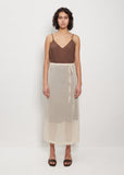 Wool Leno Sheer Skirt
