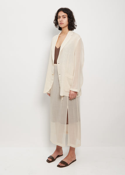 Wool Leno Sheer Skirt – La Garçonne