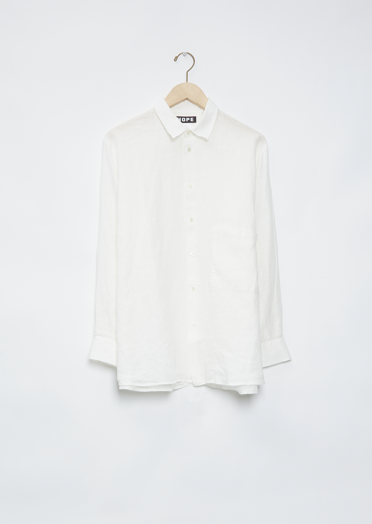 Elma Linen Shirt — Off-White