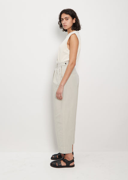 Organic Cotton & Linen Side Closure Trouser – La Garçonne