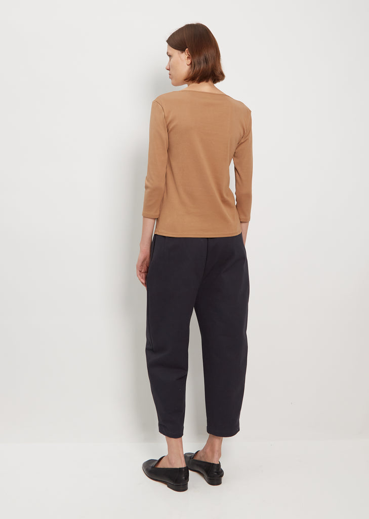 Didion Rib Tee — Earth
