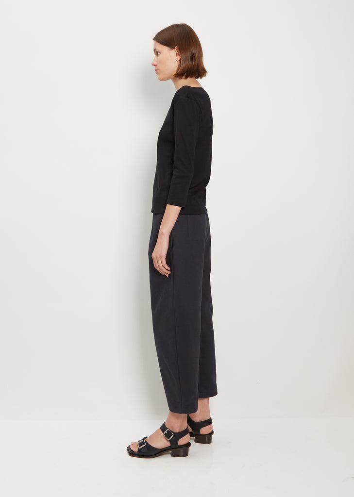 Didion Rib Tee — Black