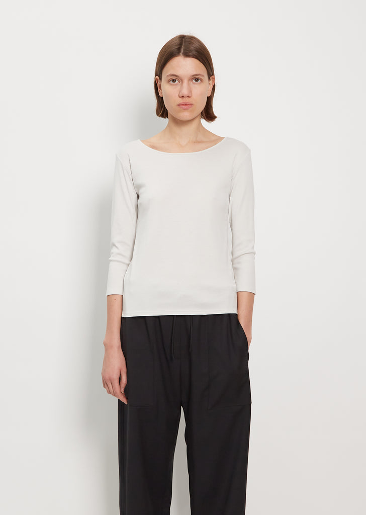 Didion Rib Tee — Dove