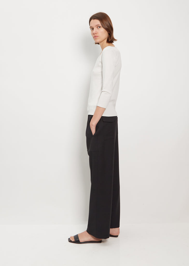 Didion Rib Tee — Dove