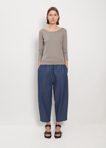 Denim Pull On Trouser