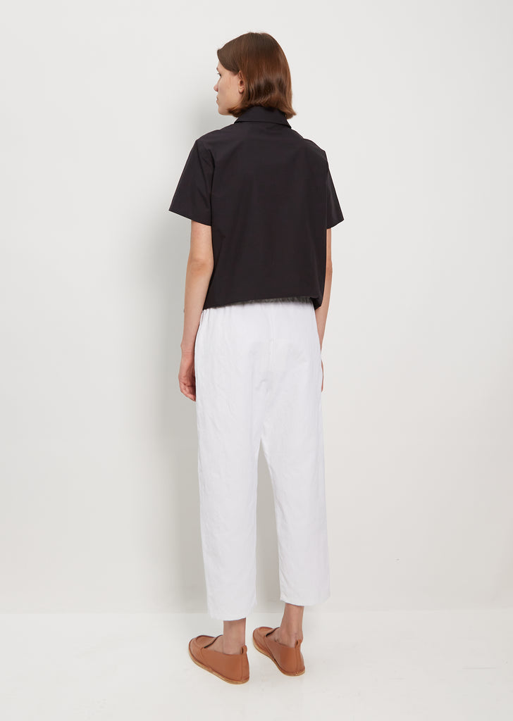 Tapered Pullon Trousers — White