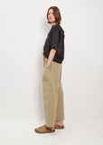 Power Wide Patch Cotton Taffeta Pant — Lentil