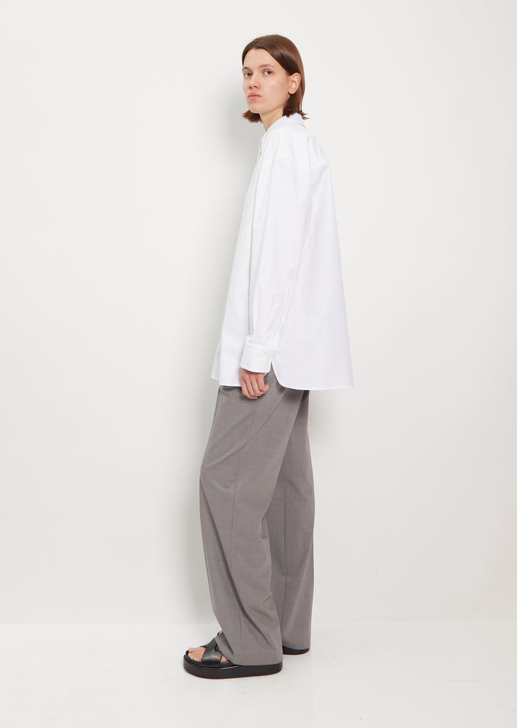 Espanto Cotton Poplin Shirt — White