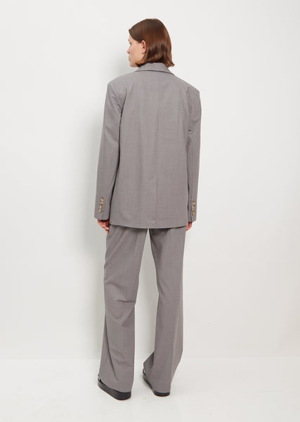 ジャケット Loulou Studio SS24 DONAU BLAZER (DONAU FJORD GREY) Loulou de Saison: Gray Donau Blazer | SSENSE